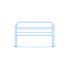 Furniture Ottomans Footstools Jens Ottoman Outline Svg Vector, Free Vectors File